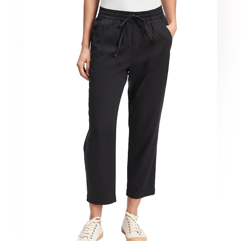 NWT GAP Easy Straight Pull On Pants Size XXL Cotton Blend Black